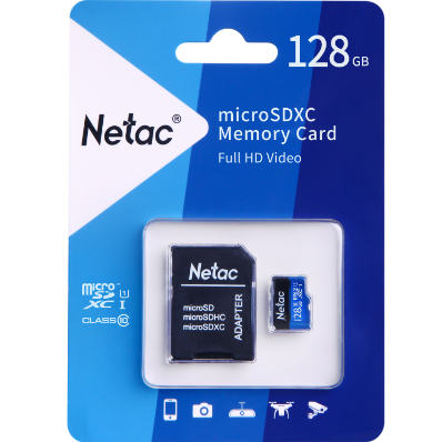 Netac 128GB ( P500)  Standard Memory Card with adapter