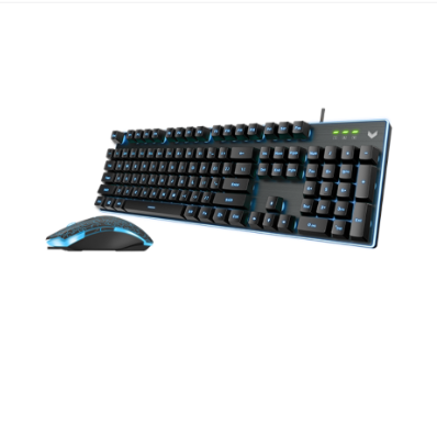 RAPOO V100S US-Black Backlit Gaming Keyboard & Optical Gaming Mouse