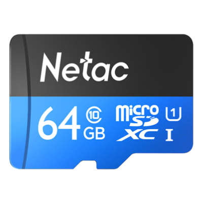 Netac P500 Standard 64GB MicroSDXC Card Class 10, 90MB/s
