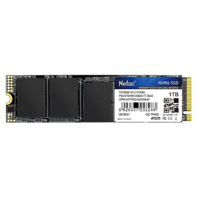 Netac 1TB PCIe Gen3 X4 M.2 2280 NVMe 1.3 3D NAND Internal SSD Up To 2500MB/s Read,2100MB/s Write
